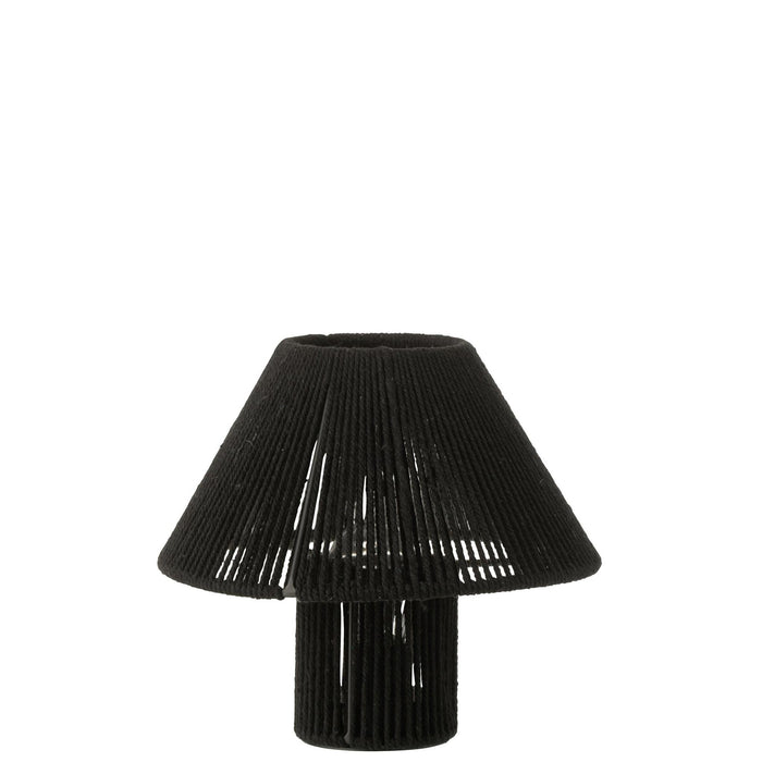 Tafellamp Zwart Kunststof 21 cm-Tafellampen-J-Line