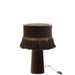 Tafellamp Zwart Kunststof Rond 25 cm-Tafellampen-J-Line
