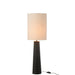 Tafellamp Zwart Linnen 25 cm-Tafellampen-J-Line