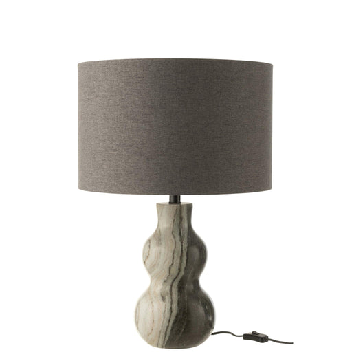 Tafellamp Zwart Marmer 20 cm-Tafellampen-J-Line
