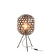 Tafellamp Zwart Metaal Rond 29 cm-Tafellampen-J-Line