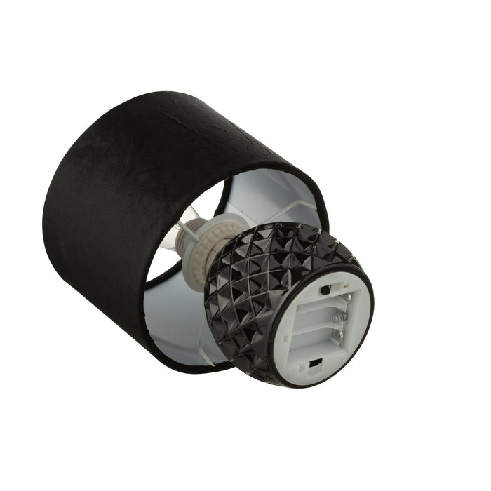 Tafellamp Zwart Polyester 17 cm-Tafellampen-J-Line