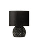 Tafellamp Zwart Polyester 17 cm-Tafellampen-J-Line