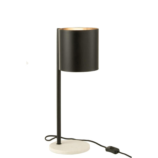 Tafellamp Zwart ijzer 17 cm 17x17x48 cm-Tafellampen-J-Line