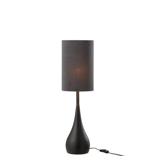 Tafellamp Zwart ijzer S 20 cm Zwart 20.5x20.5x77 cm-Tafellampen-J-Line