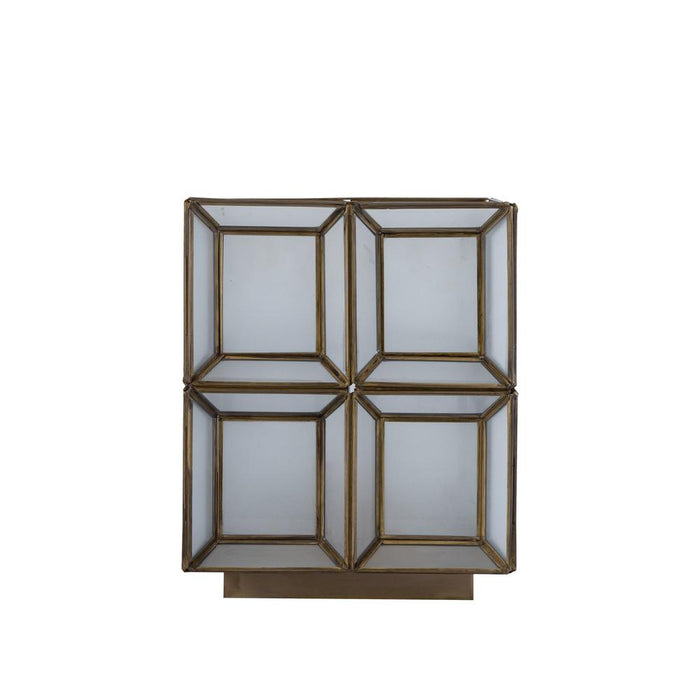 Tafellampen Layra Wit Milk Glas Tafellamp Antique Laag-Tafellampen-PTMD
