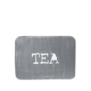 Theedoos Antiek Grijs Metaal - 27x19x8 cm-Opbergdozen en manden-LABEL51