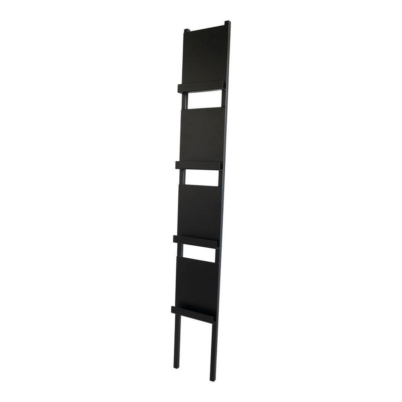 Tijdschriftenhouder PAPER Staal Zwart 25x6.5x178.5cm-Wanddecoratie-Spinder