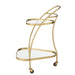 Trolley Goud Glas 51x62 cm-Spiegels-J-Line