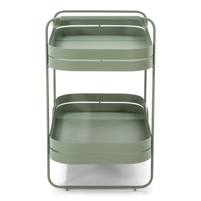 Trolly GIN & TROLLEY Staal Dusty Green 42x74x69.3cm-Opbergkasten-Spinder