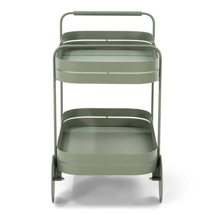 Trolly GIN & TROLLEY Staal Dusty Green 42x74x69.3cm-Opbergkasten-Spinder
