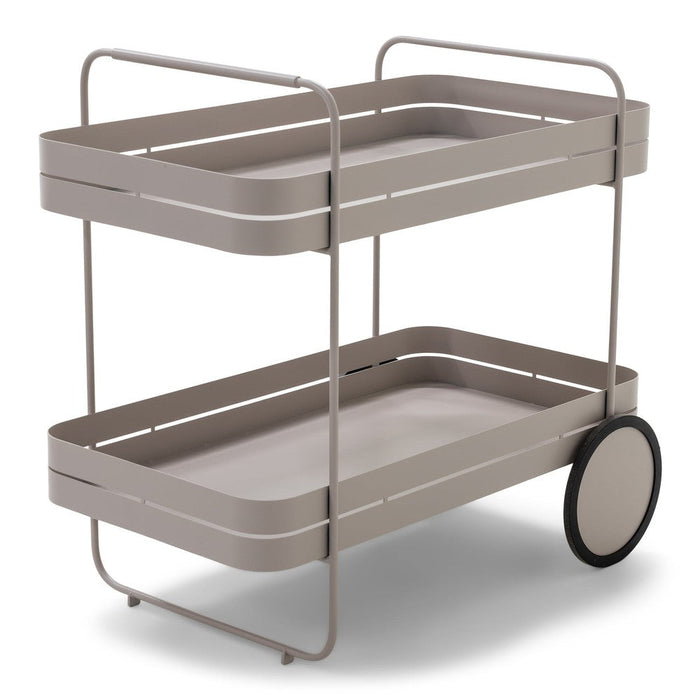 Trolly GIN & TROLLEY Staal Silky Taupe 42x74x69.3cm-Opbergkasten-Spinder