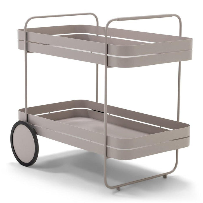 Trolly GIN & TROLLEY Staal Silky Taupe 42x74x69.3cm-Opbergkasten-Spinder