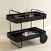 Trolly GIN & TROLLEY Staal Zwart 42x74x69.3cm Spinder Design-Opbergkasten-Spinder