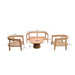 Tuinmeubel Bilbao Tuinset Teakhout Naturel hout 148x80 cm-Tuinmeubels-Livingfurn