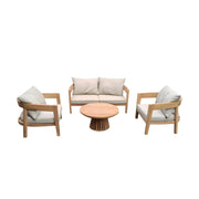 Tuinmeubel Bilbao Tuinset Teakhout Naturel hout 148x80 cm-Tuinmeubels-Livingfurn