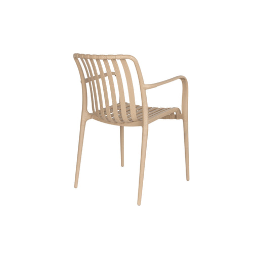 Tuinstoel Amae Polypropyleen Beige 57x53 cm-Eetkamerstoelen-Creating Home