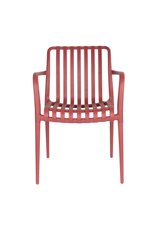 Tuinstoel Amae Polypropyleen Rood 57x53 cm-Eetkamerstoelen-Creating Home