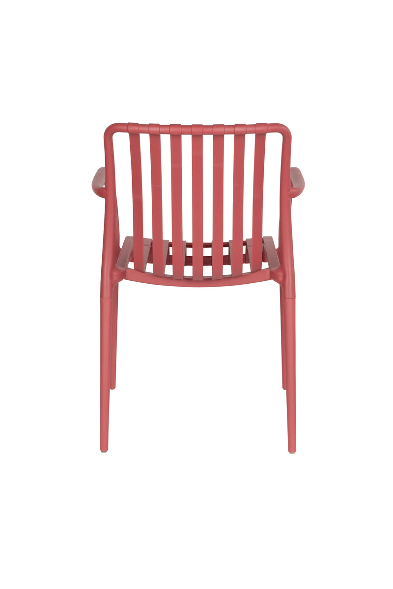 Tuinstoel Amae Polypropyleen Rood 57x53 cm-Eetkamerstoelen-Creating Home