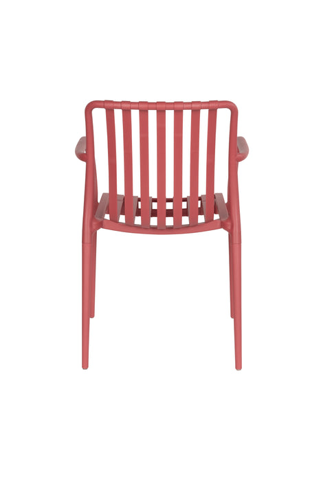 Tuinstoel Amae Polypropyleen Rood 57x53 cm-Eetkamerstoelen-Creating Home