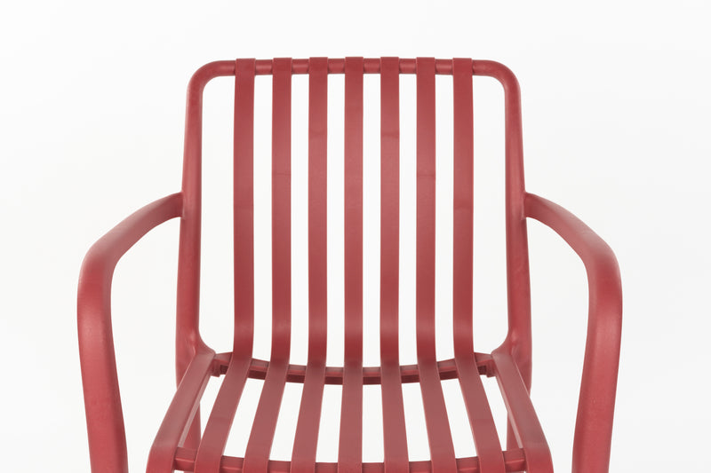 Tuinstoel Amae Polypropyleen Rood 57x53 cm-Eetkamerstoelen-Creating Home