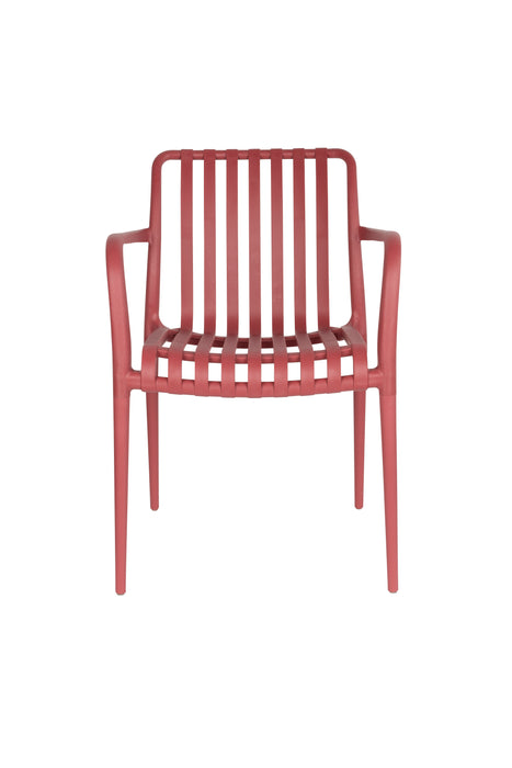 Tuinstoelen Outdoor Chair Amae Polypropylene plastic Rood 57x53 cm-Tuinstoelen-White Label Living