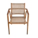 Tuinstoel Anya Teakhout Naturel hout 63x58 cm-Tuinstoelen-Livingfurn