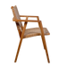 Tuinstoel Anya Teakhout Naturel hout 63x58 cm-Tuinstoelen-Livingfurn