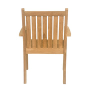 Tuinstoel Marco Teakhout Naturel hout 61x60 cm-Tuinstoelen-Livingfurn