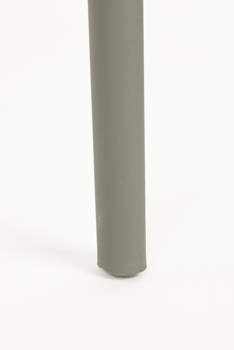Tuinstoel Serra Polypropyleen Grijs 53x45.5 cm-Eetkamerstoelen-Creating Home