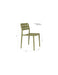 Tuinstoel Serra Polypropyleen Groen 53x45.5 cm-Eetkamerstoelen-Creating Home