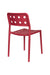 Tuinstoel Serra Polypropyleen Rood 53x45.5 cm-Eetkamerstoelen-Creating Home