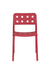 Tuinstoel Serra Polypropyleen Rood 53x45.5 cm-Eetkamerstoelen-Creating Home