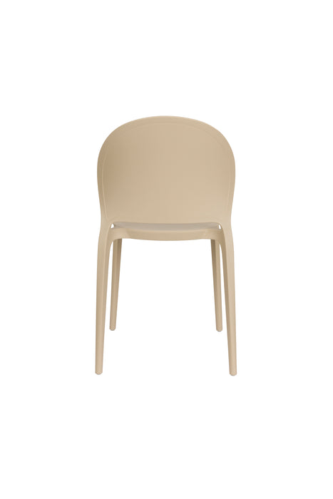 Tuinstoel Sjoerd Polypropyleen Beige 52x45 cm-Eetkamerstoelen-Creating Home