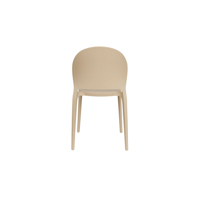 Tuinstoel Sjoerd Polypropyleen Beige 52x45 cm-Eetkamerstoelen-Creating Home