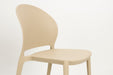 Tuinstoel Sjoerd Polypropyleen Beige 52x45 cm-Eetkamerstoelen-Creating Home