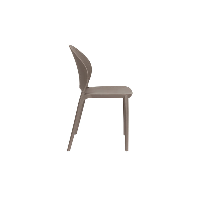Tuinstoel Sjoerd Polypropyleen Grijs 52x45 cm-Eetkamerstoelen-Creating Home