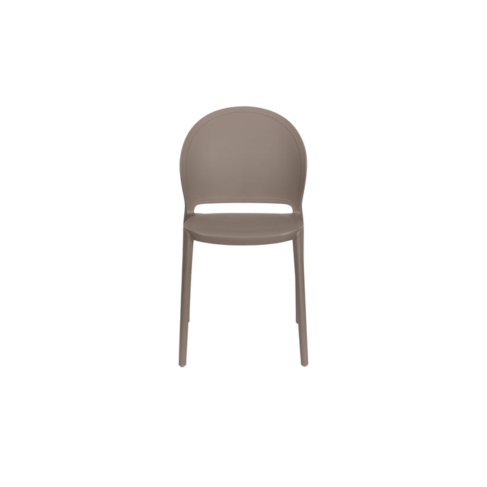 Tuinstoel Sjoerd Polypropyleen Grijs 52x45 cm-Eetkamerstoelen-Creating Home