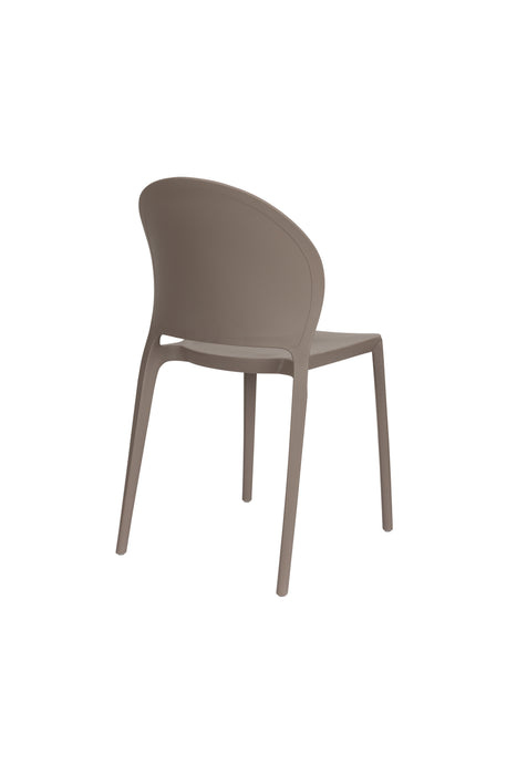 Tuinstoel Sjoerd Polypropyleen Grijs 52x45 cm-Eetkamerstoelen-Creating Home