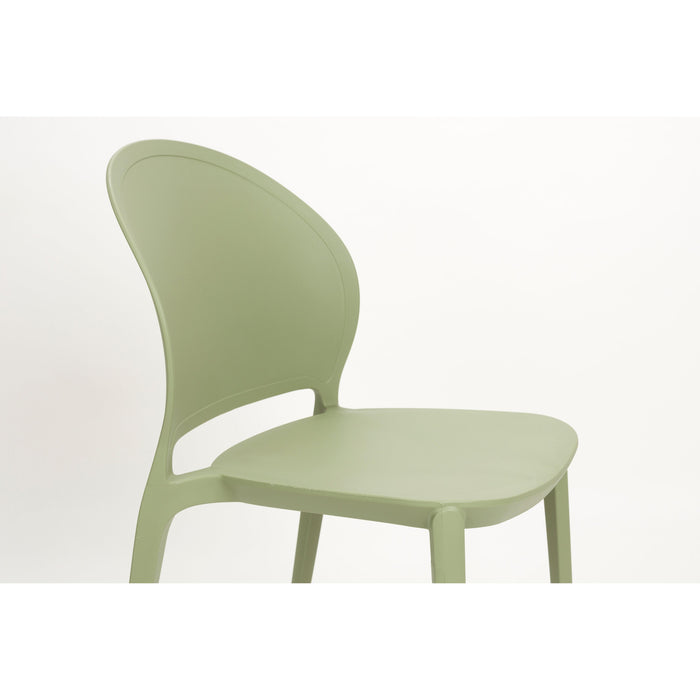Tuinstoel Sjoerd Polypropyleen Groen 52x45 cm-Eetkamerstoelen-Creating Home