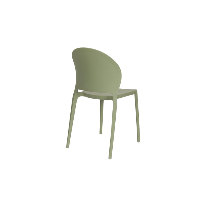 Tuinstoel Sjoerd Polypropyleen Groen 52x45 cm-Eetkamerstoelen-Creating Home