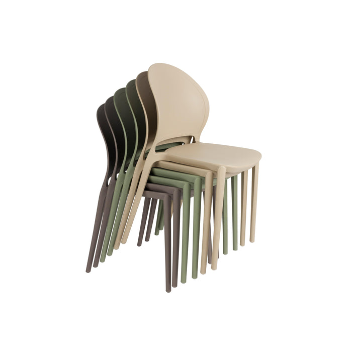 Tuinstoel Sjoerd Polypropyleen Groen 52x45 cm-Eetkamerstoelen-Creating Home