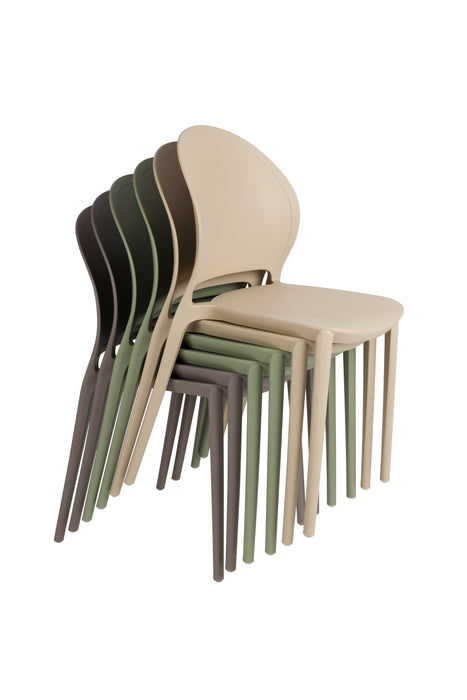 Tuinstoel Sjoerd Polypropyleen Groen 52x45 cm-Eetkamerstoelen-Creating Home