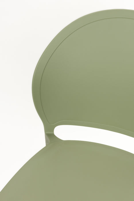 Tuinstoel Sjoerd Polypropyleen Groen 52x45 cm-Eetkamerstoelen-Creating Home