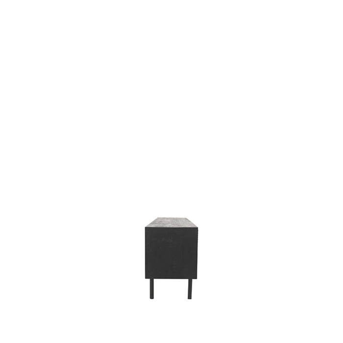 Tv-meubel Cotia Zwart Mangohout - 220x40x60 cm-TV-meubels-LABEL51