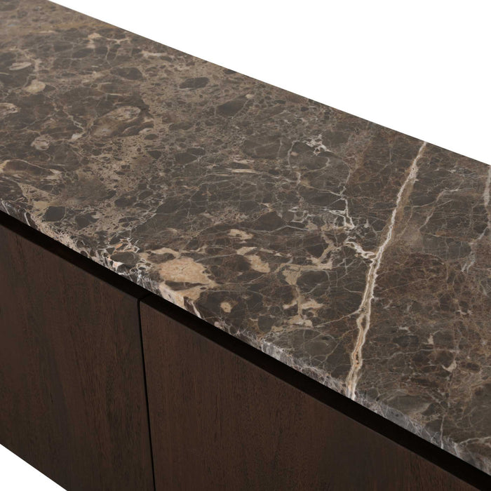 Tv meubel Dallas Bruin Mangohout 210 cm-TV-meubels-Creating Home