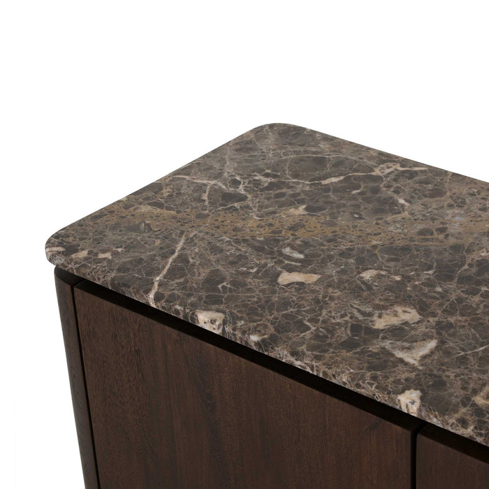 Tv meubel Dallas Bruin Mangohout 210 cm-TV-meubels-Creating Home