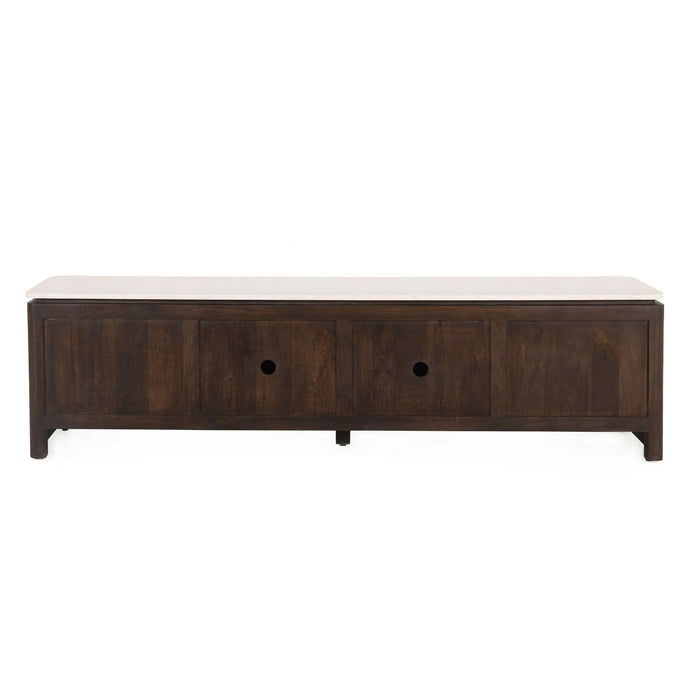 Tv meubel Dallas Bruin Mangohout 210 cm-TV-meubels-Creating Home