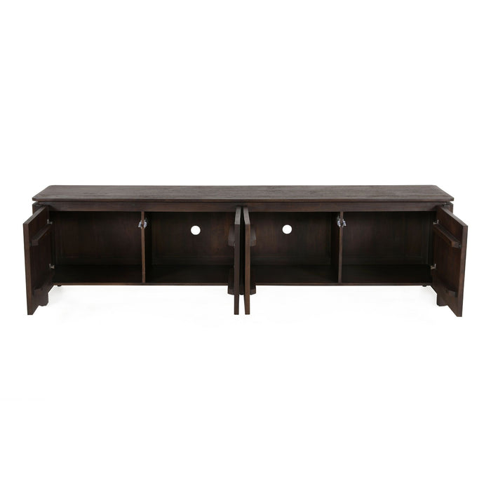 Tv meubel Dallas Bruin Mangohout 210 cm-TV-meubels-Creating Home