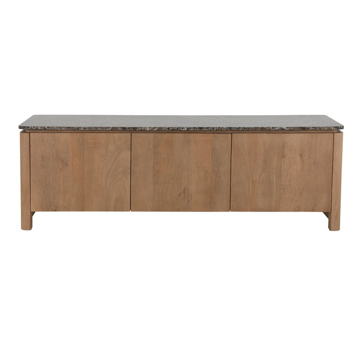 Tv meubel Dallas Naturel Mangohout 165 cm-TV-meubels-Creating Home